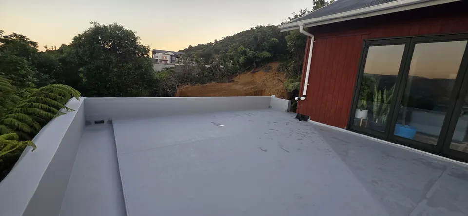 Roof membrane and the outlook from the extension