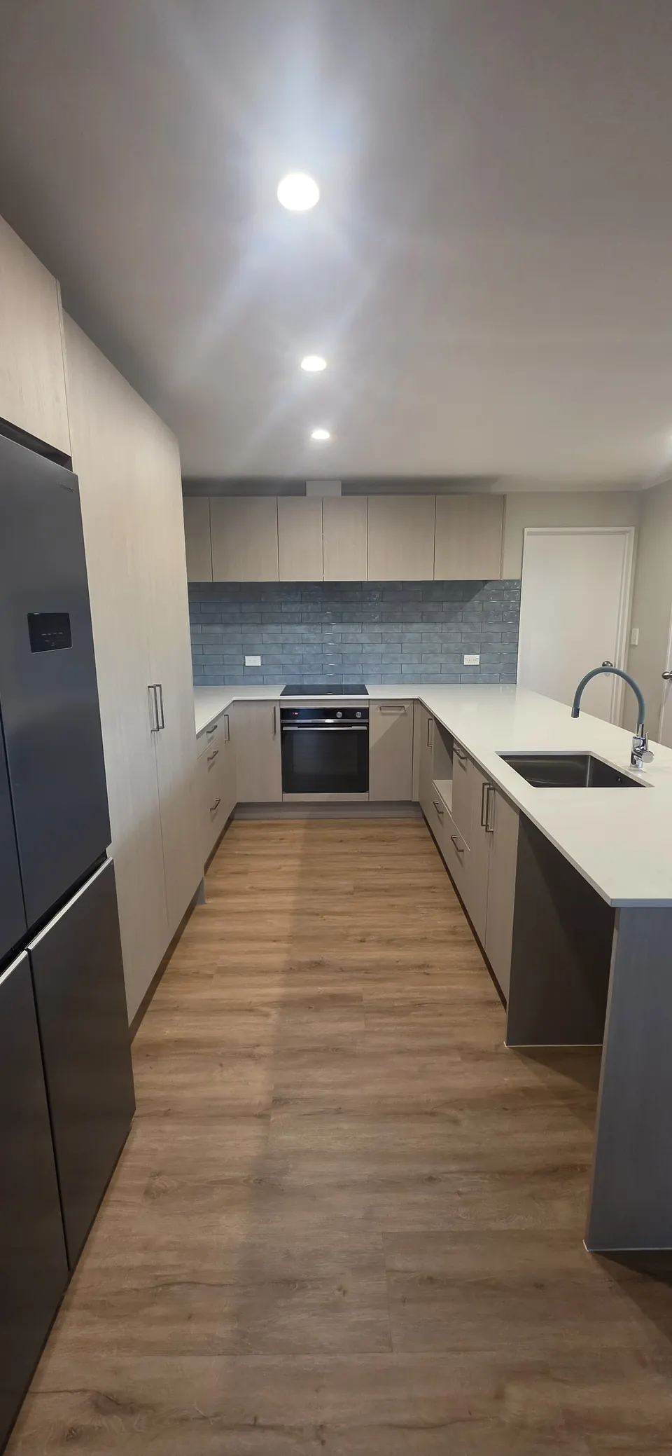 Open-plan kitchen and dining space